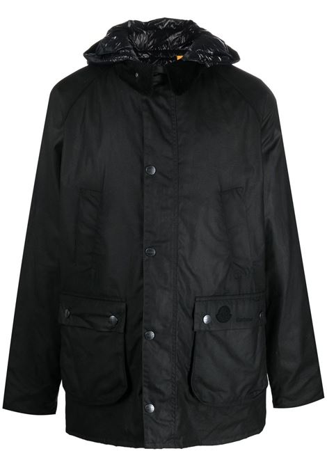 piumino nero cerato con imbottitura in piuma Wight MONCLER 1952 | WIGHT 1A000-34-M2146999